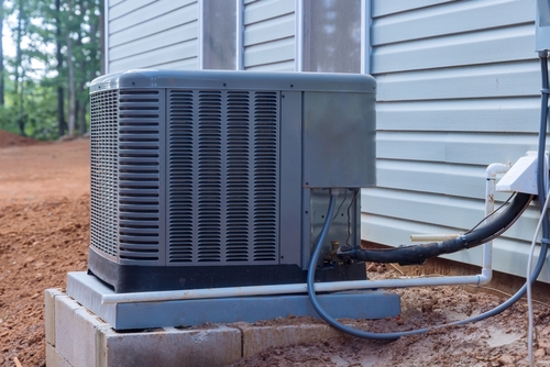 Outside,Installation,Of,An,Electric,Air,Conditioner,On,Exterior,A